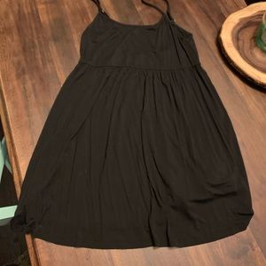 Spaghetti strap black dress